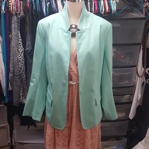 Lane Bryant Pastel Green Stretch Jacket